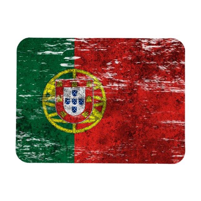 Ímã Bandeira portuguesa soterrada e Vestida (Horizontal)