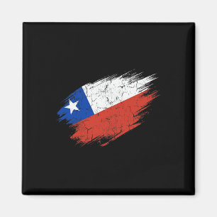 Imã Bandeira Rasgada de Fã de Futebol do Chile Orgulho