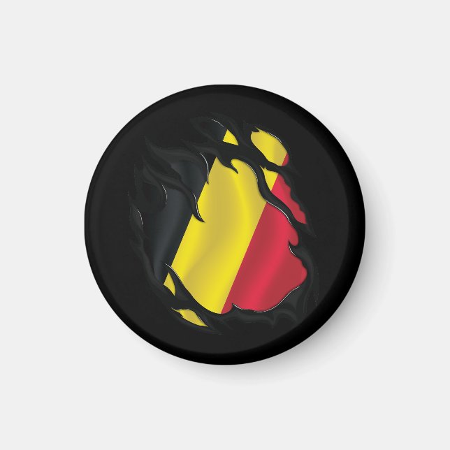 Imã Bandeira Ripped Belgium (Frente)