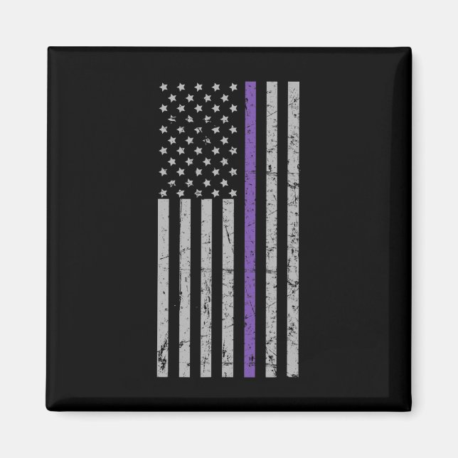 Imã Bandeira Roxa Faixa Memórias Problema Heimer  (Frente)