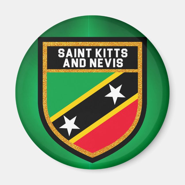 Imã Bandeira santo Kitts E Nevis (Frente)