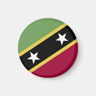 Imã bandeira santo Kitts e Nevis