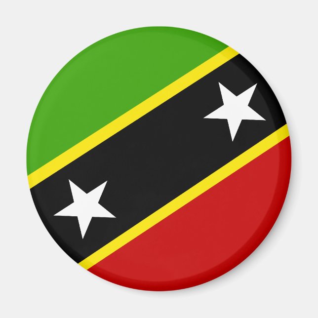 Imã Bandeira santo Kitts E Nevis (Frente)
