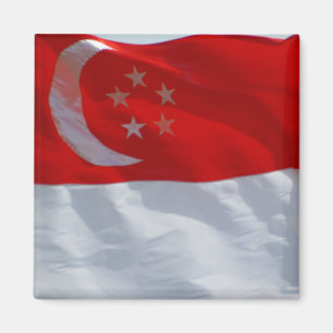 Imã bandeira singapore
