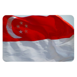 Ímã bandeira singapore