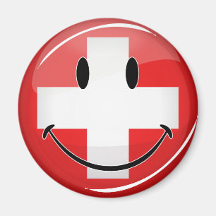 Imã Bandeira suíça de sorriso