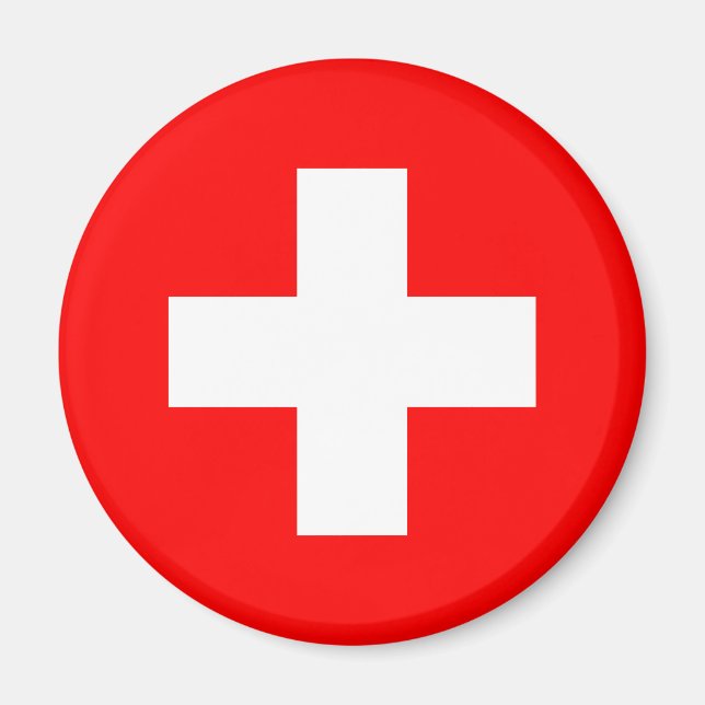 Imã Bandeira Suíça (Suíça) (Frente)