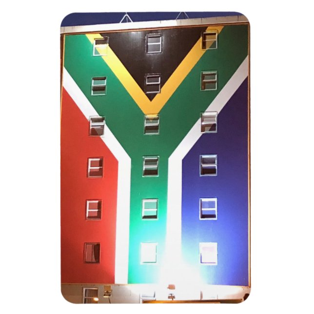 Ímã bandeira sul-africana da cidade (Vertical)