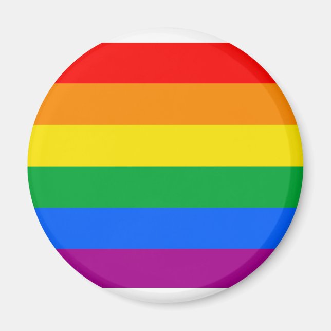 Imã Bandeira Tradicional do Orgulho Gay (Frente)