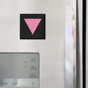 Imã bandeira triângulo rosa SlipperyJoe's símbolo rosa