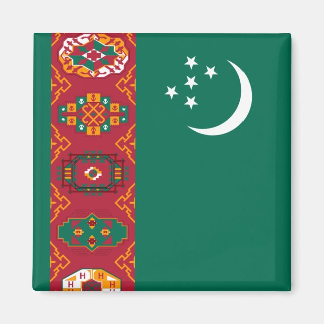 Imã bandeira turquemenistão (Frente)