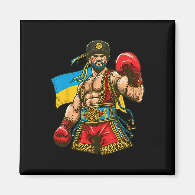 Imã Bandeira Ucraniana Boxer Ucrânia (Frente)