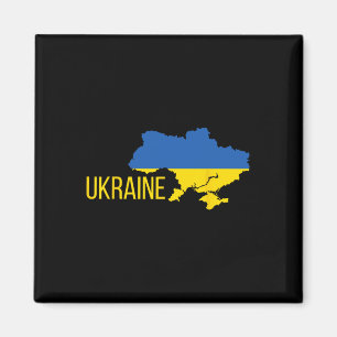 Imã Bandeira ucraniana Mapa Amor Apoio Ucranianos Ucrâ