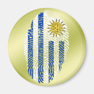 Imã Bandeira uruguaia da impressão digital do toque
