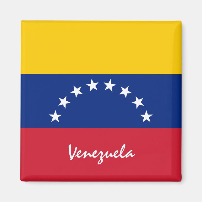 Imã Bandeira venezuelana e adeptos de férias/esportes  (Frente)