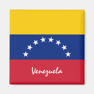 Imã Bandeira venezuelana e fãs de férias/esportes