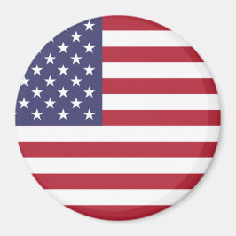 Imã Bandeira vermelha e azul dos EUA