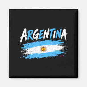 Imã Bandeira Vintage Retro Argentina Orgulho Argentino