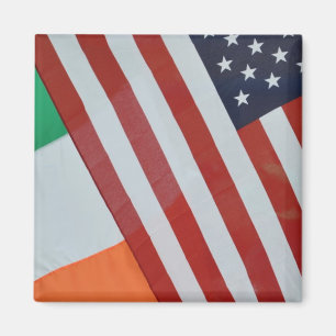 Imã Bandeiras americanas e irlandesas