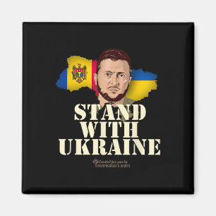 Imã Bandeiras da Ucrânia Zelensky da República da Mold