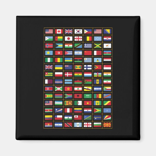 Imã Bandeiras Dos Países Do Mundo Internacional (Frente)