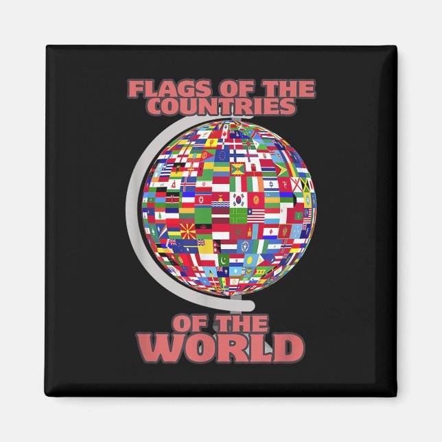 Imã Bandeiras Dos Países Do Mundo Internacional (Frente)