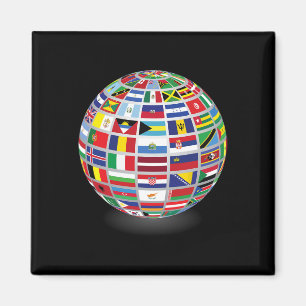 Imã Bandeiras Dos Países Do Mundo Internacional