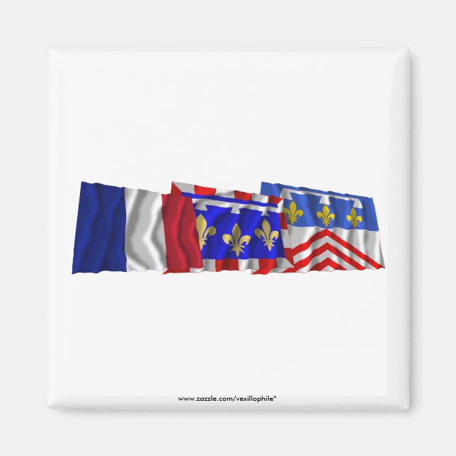 Imã Bandeiras Eure-et-Loir, Center & France (Frente)