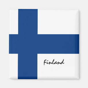 Imã Bandeiras finlandesas e fãs de viagem/esportes