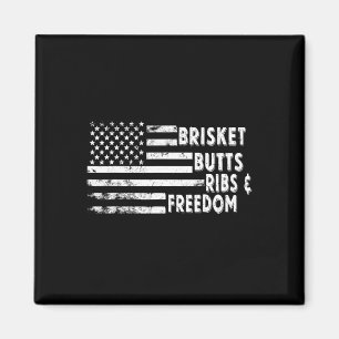 Imã Bandeja De Bumbuns E Bandeira Americana De Churras