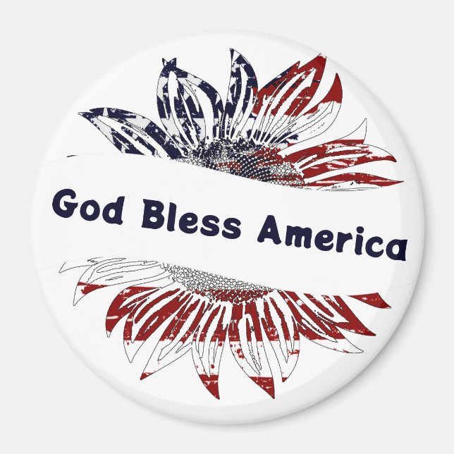 Imã Bandeja de girassol com texto personalizado (Frente)