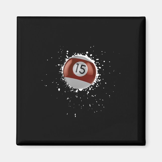 Imã Bandeja de Tinta de Piscina com 15 bolas e Quinze  (Frente)