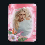 Ímã Bandeja Iridescente, PInk e Flores Bonito - Foto D<br><div class="desc">Faça uma foto. Pink e Floral Bonito, iridescente Bokeh, pronto para personalizar. Este design funciona com excelente para qualquer tipo de foto. 📌 Se você precisar de mais personalização, clique no botão "Clique para Personalizar mais" ou "Personalizar ou Editar Design" e use nossa ferramenta design para redimensionar, girar, alterar a...</div>