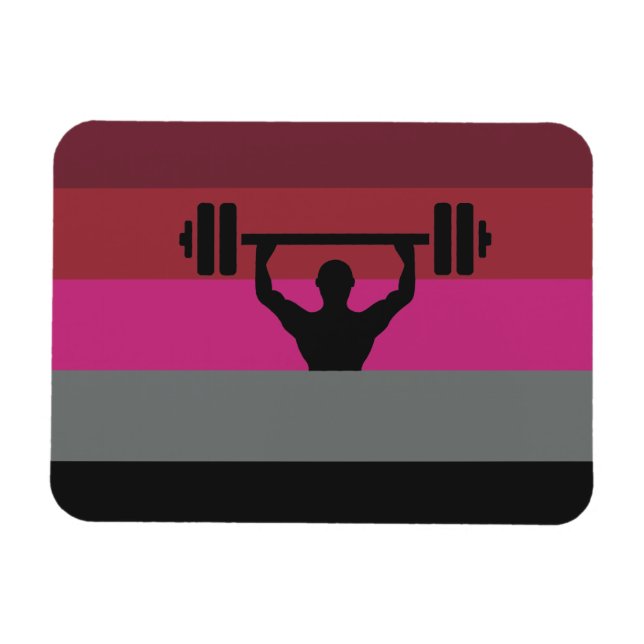 ÍMÃ BANDERA DE ORGULHO MUSCULAR (Horizontal)