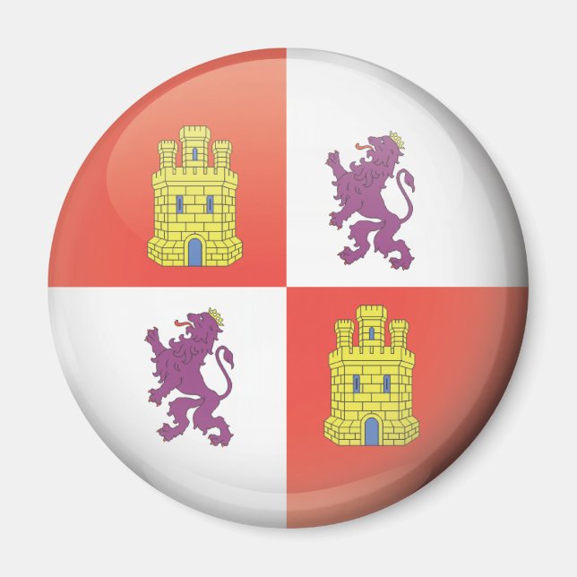 Imã Bandera y escudo de Castilla y León (Frente)