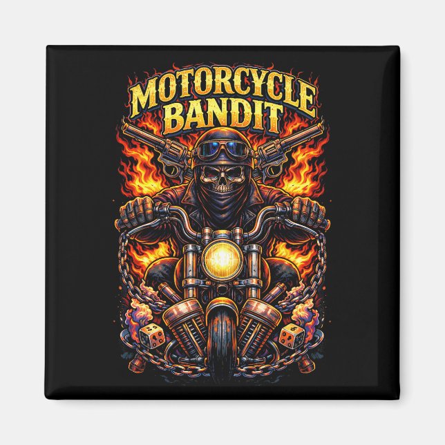 Imã Bandido de Moto (Frente)