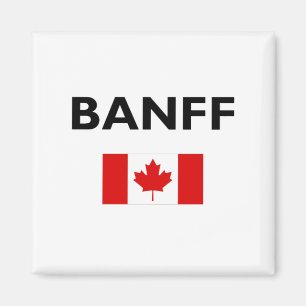 Imã Banff Canada Flag Light-Color