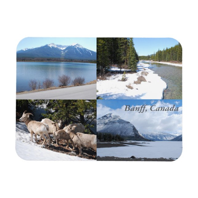 Ímã Banff, Canadá - Magnet Cênico de Beleza (Horizontal)
