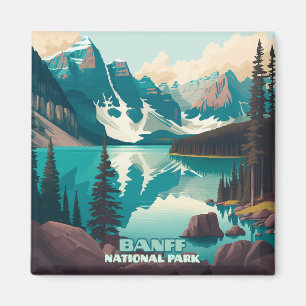 Imã Banff National Park Moraine Lake Retro