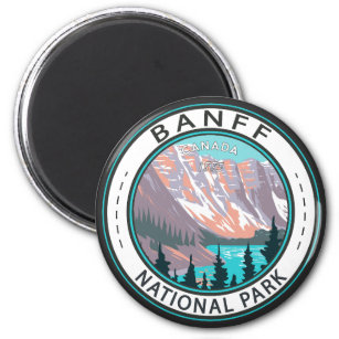 Imã Banff National Park Moraine Lake Vintage
