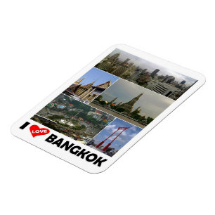 Ímã Bangkok - I Love - Thailand - Magnet