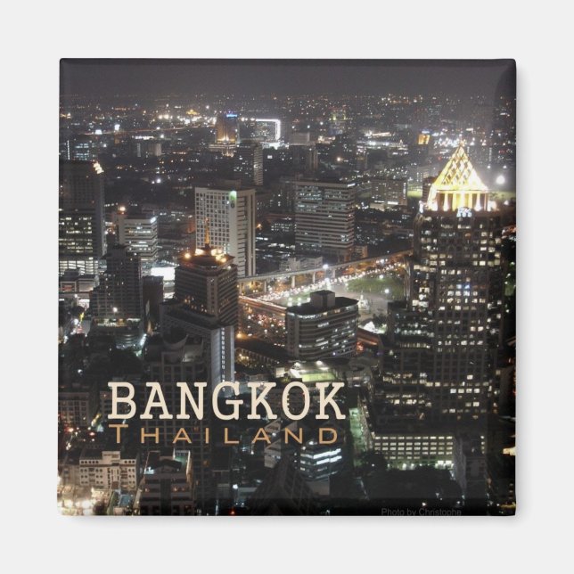 Imã Bangkok Tailândia Magnet Viagem Souvenir (Frente)