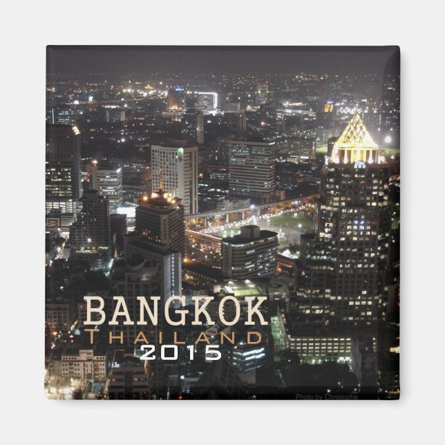 Imã Bangkok Tailândia Magnet Viagem Souvenir (Frente)