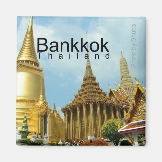 Imã Bangkok Tailândia Viagem Souvenir Magnet (Frente)