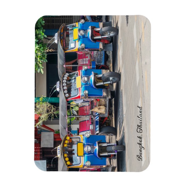 Ímã Bangkok Tuk Tuks (Vertical)