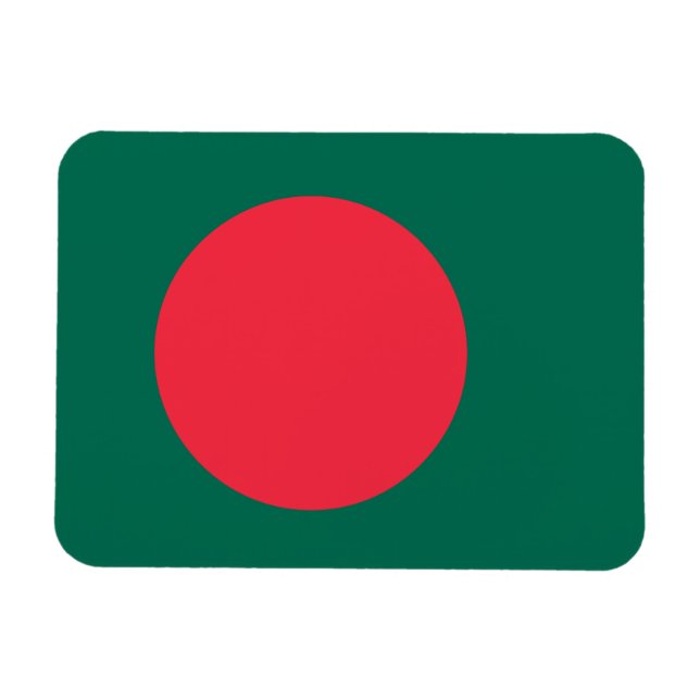 Ímã Bangladesh Flag Premium Magnet (Horizontal)