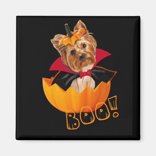 Imã Banguela-do-halloween Yorkshire terrier (Frente)