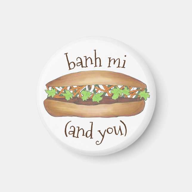 Imã Banh Mi (e você) Comida vietnamita Sanduíche de Fo (Frente)