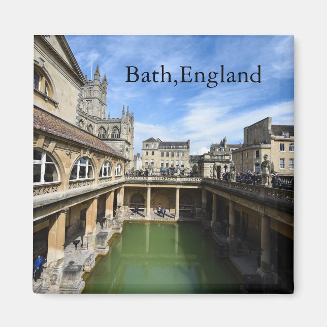 Imã Banheiras romanas em Bath na Inglaterra (Frente)