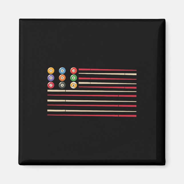 Imã Banliard Player Us Flag Piscina Snooker (Frente)